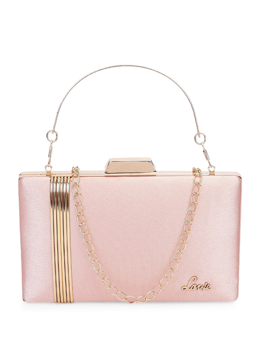 Lavie Synthetic Leather Box Clutch