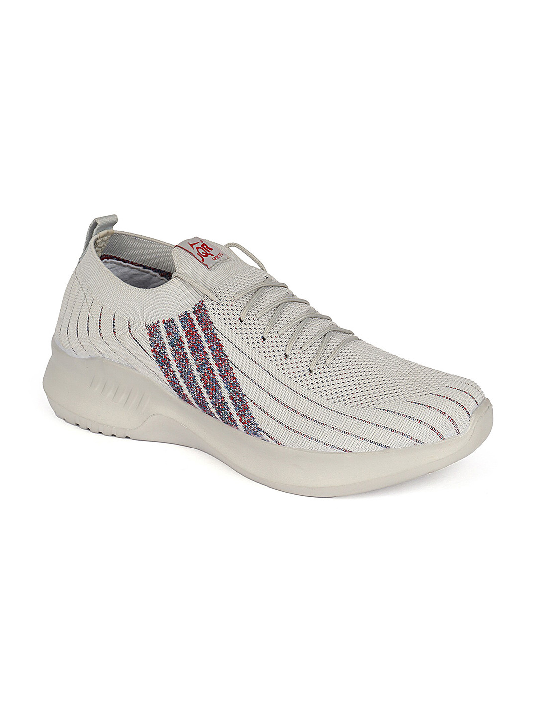 JQR Men RRR-006 Grey Mesh Running Non-Marking Shoes