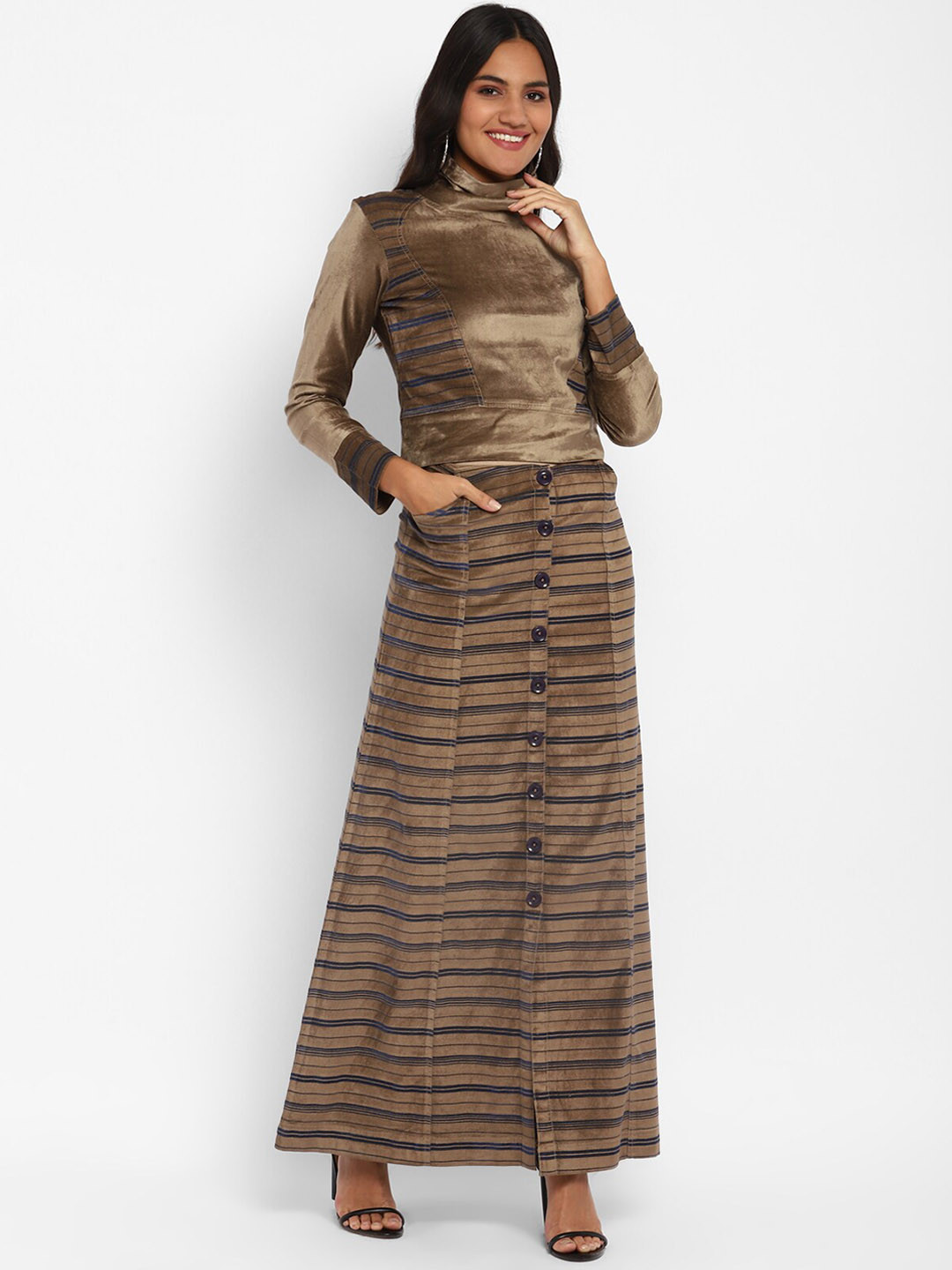 STADO Striped Top With Skirts Co-Ords
