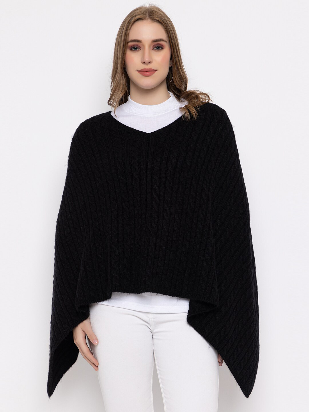 513 Self Design Acrylic Poncho