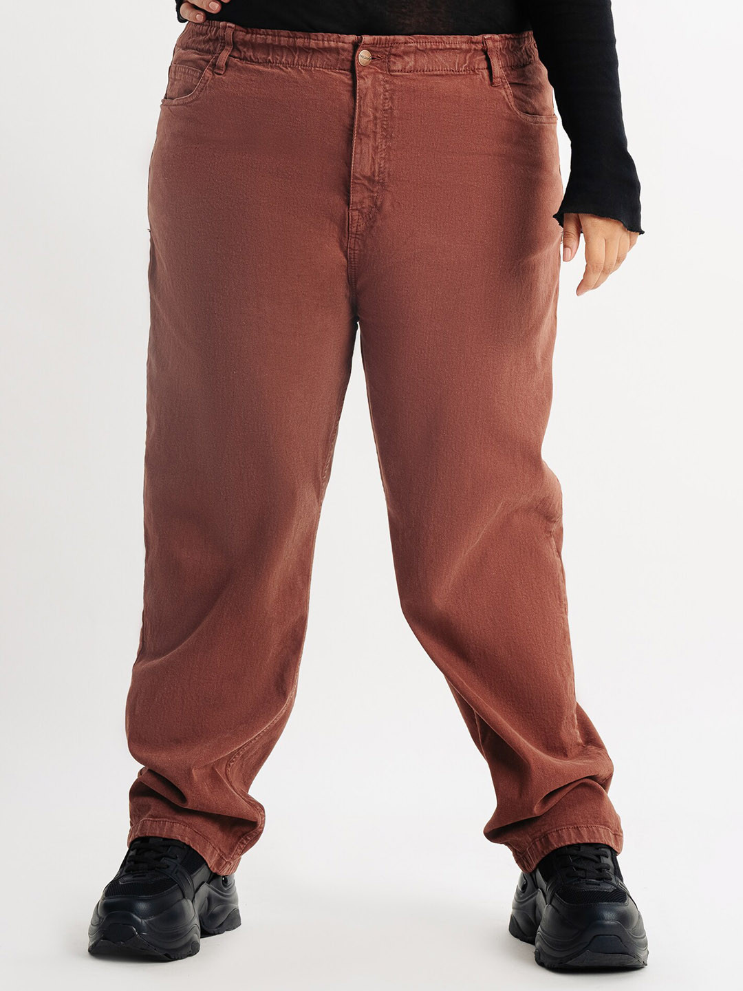 FREAKINS Plus Size Women High-Rise Stretchable Jeans