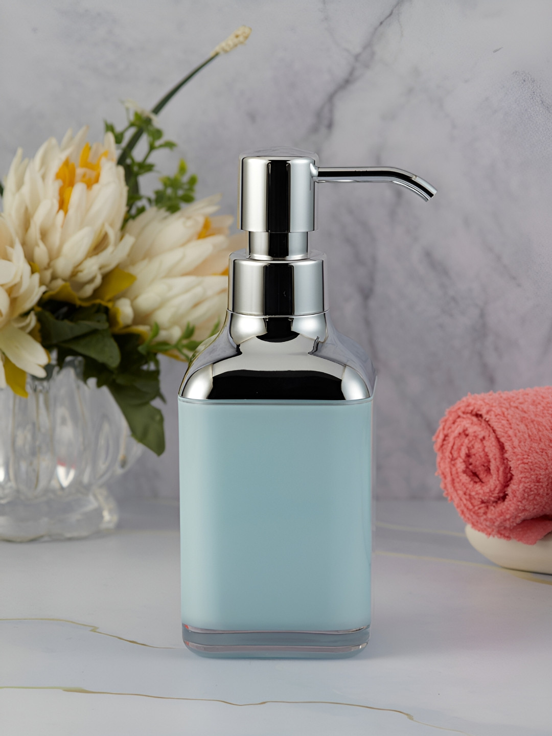 Kookee Blue Glossy Acrylic Soap Dispenser