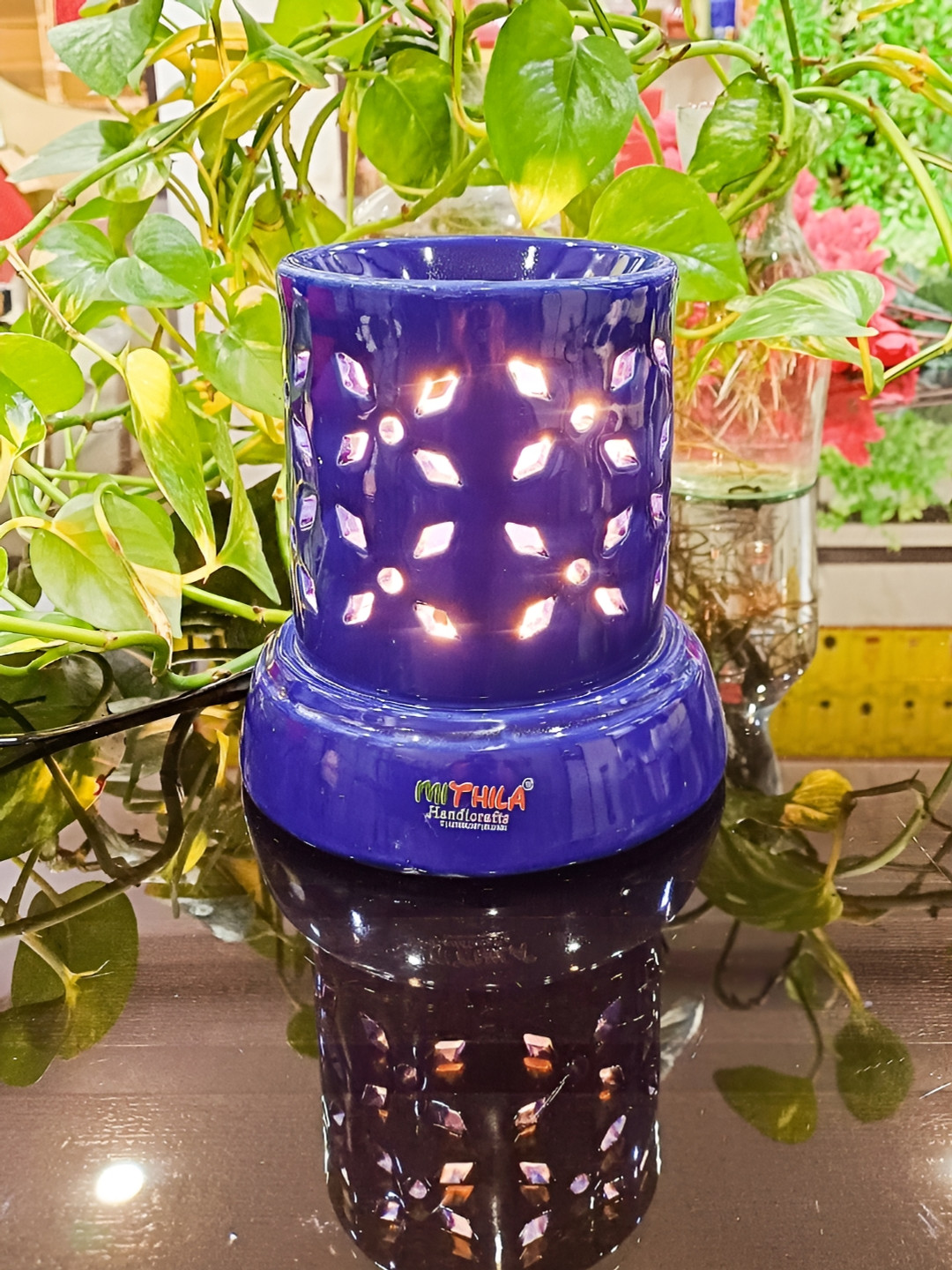 MITHILA Handicrafts Electric Ceramic Diffuser with Aroma Oil