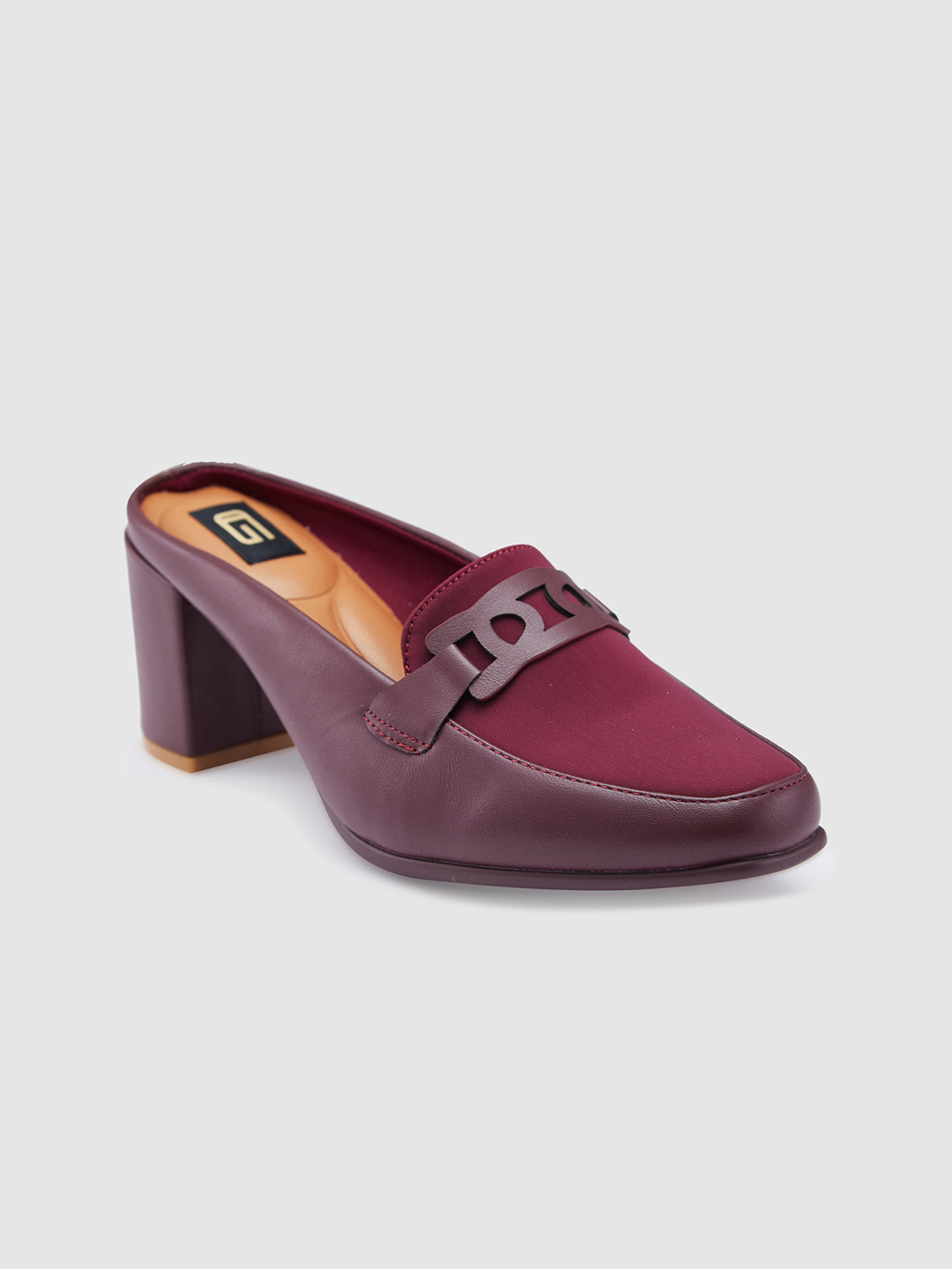 Sole To Soul Textured Block Penny Mules