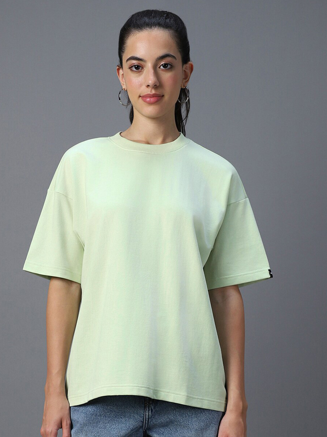 Bewakoof Heavy Duty 1.0 Drop Shoulder Sleeves Pure Cotton Oversized T-Shirt