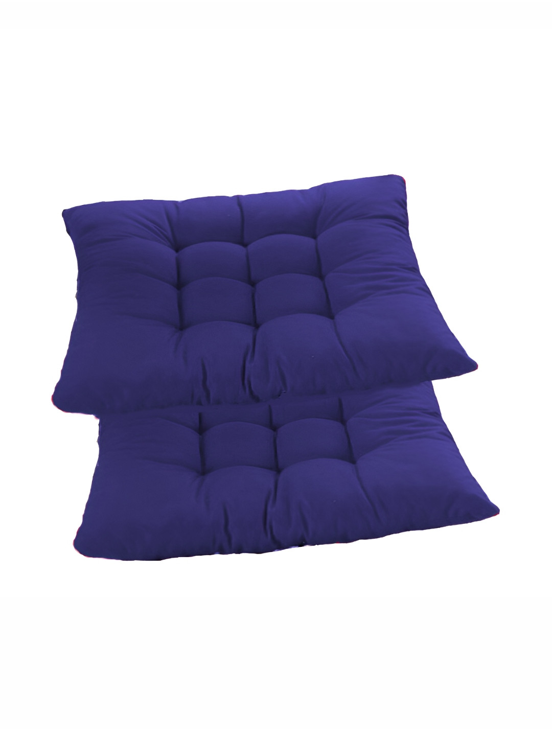 Mom's Moon Navy Blue 2 Pieces Square Shaped Chair Pads
