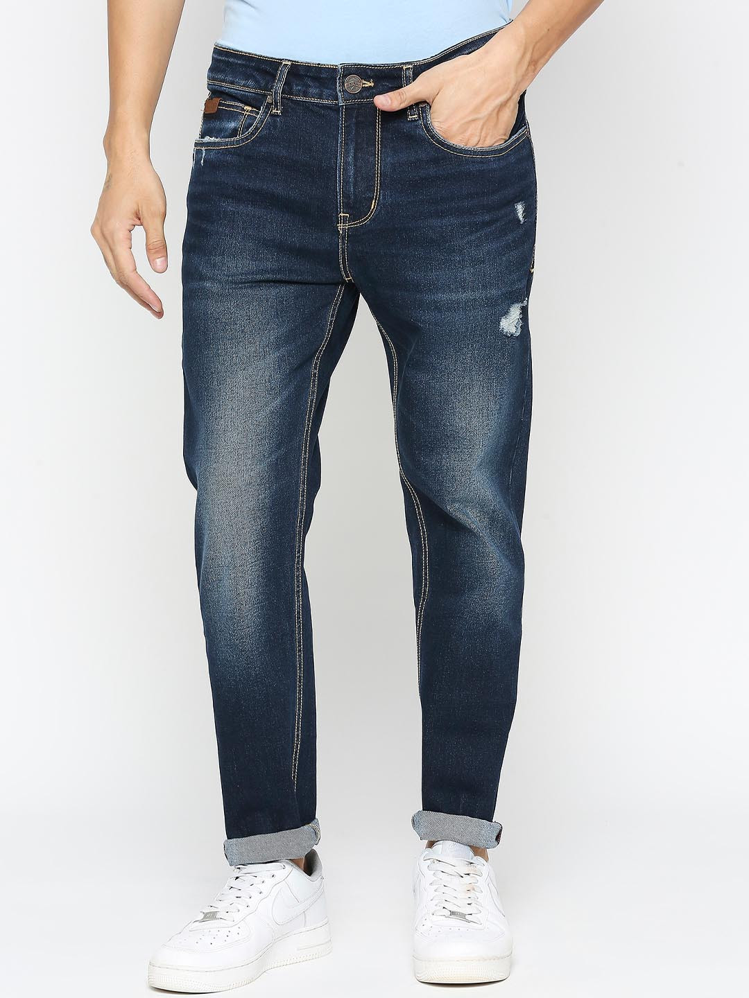 Being Human Men Blue Relaxed Fit Jeans