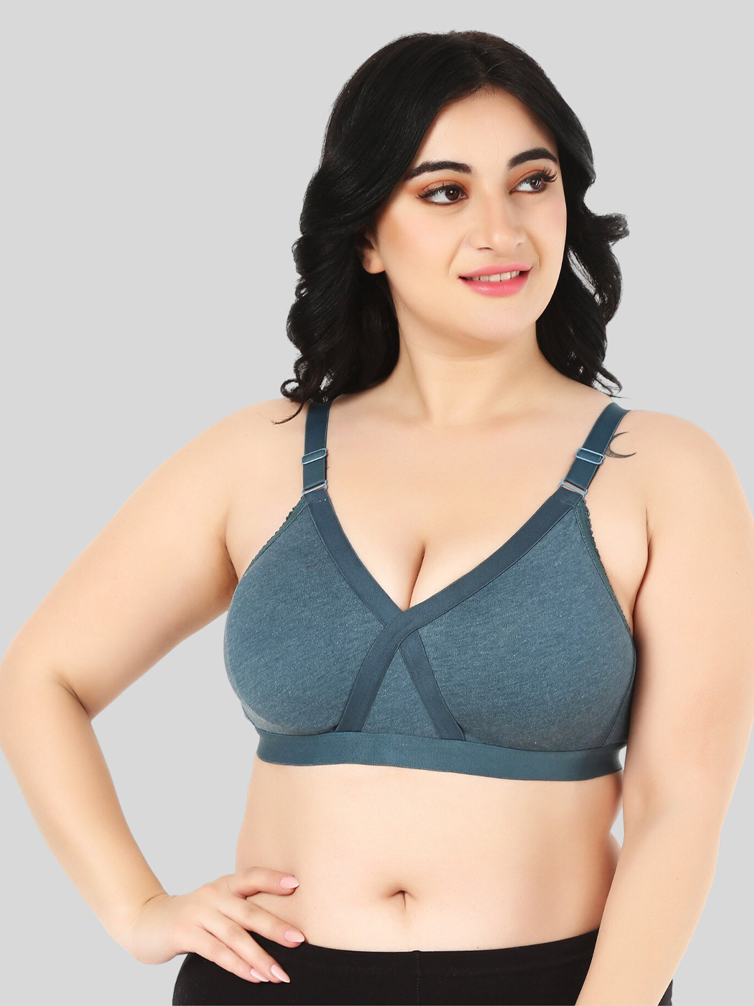 FUNAHME Non Padded Full Coverage All Day Comfort Cotton T-shirt Bra