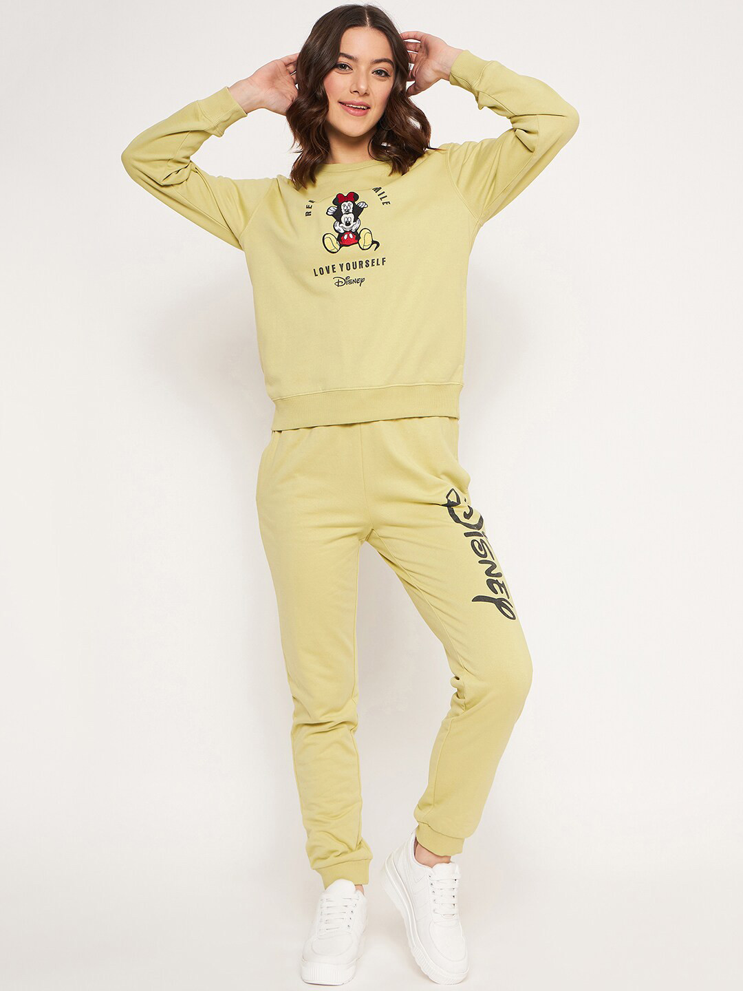 MADAME M SECRET Mickey Mouse Printed T-shirt With Trousers