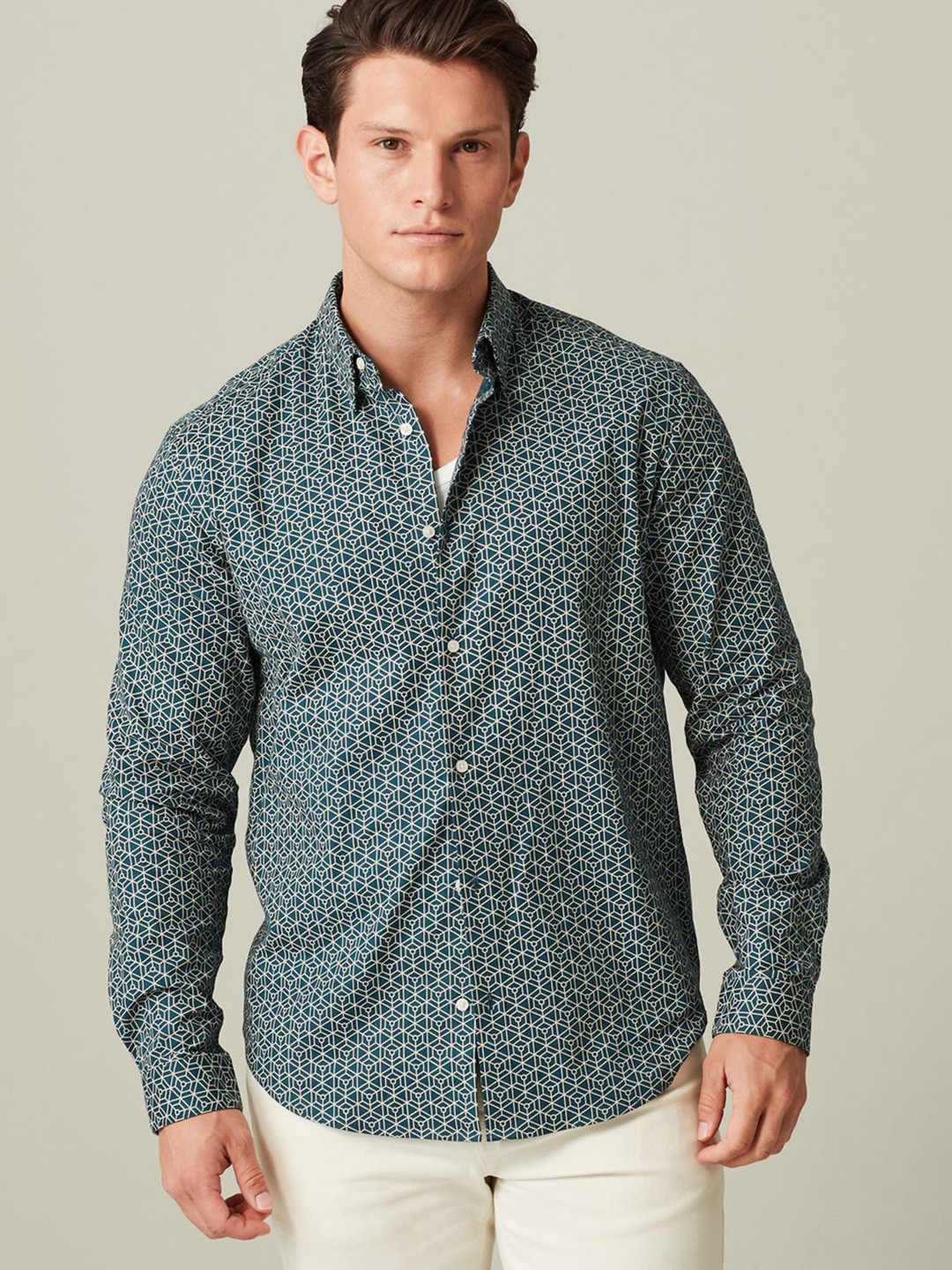 NEXT Geometric Printed Casual Shirt