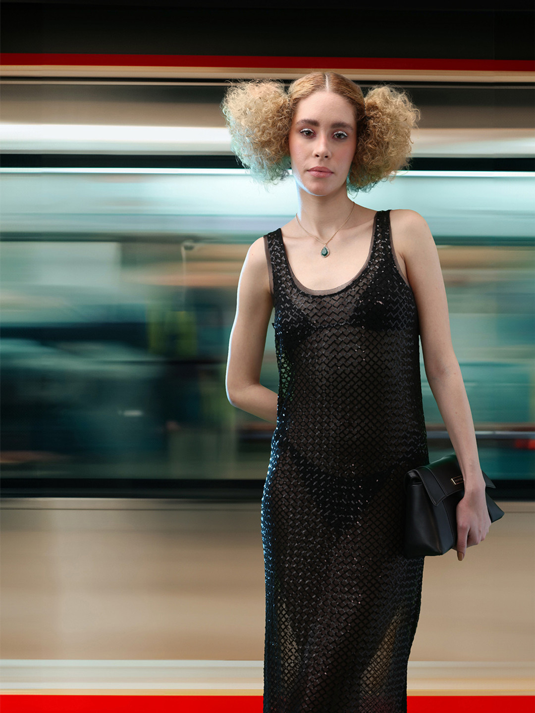 NEXT Sequin Embellished Semi-Sheer Sheath Midi Dress