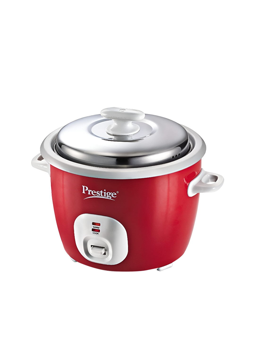 Prestige Cute Red Aluminium 230W Electric Rice Cooker With Fit Lid 1.8L