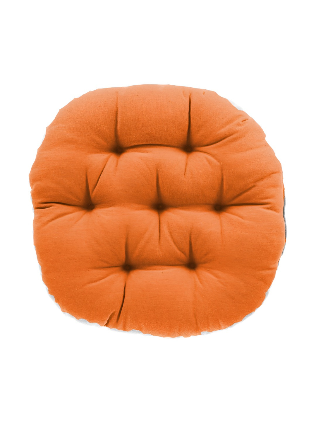 Mom's Moon Orange 2 Pieces Round Shaped General Chair Pads