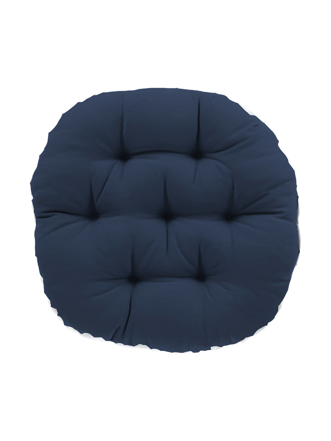 Mom's Moon Navy Blue 2 Pieces Round Shaped General Chair Pads