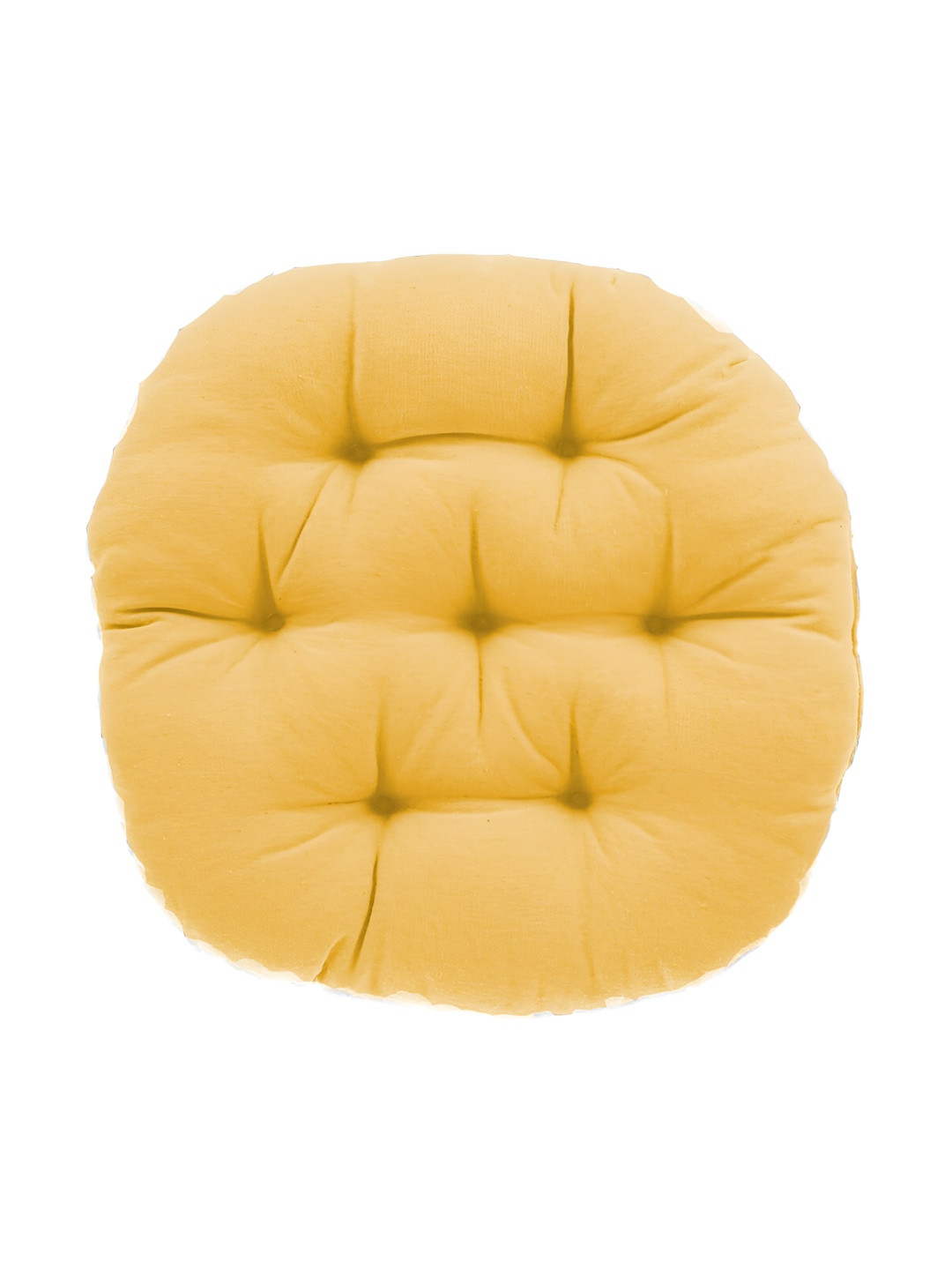 Mom's Moon Beige 2 Pieces Round Shaped General Chair Pads