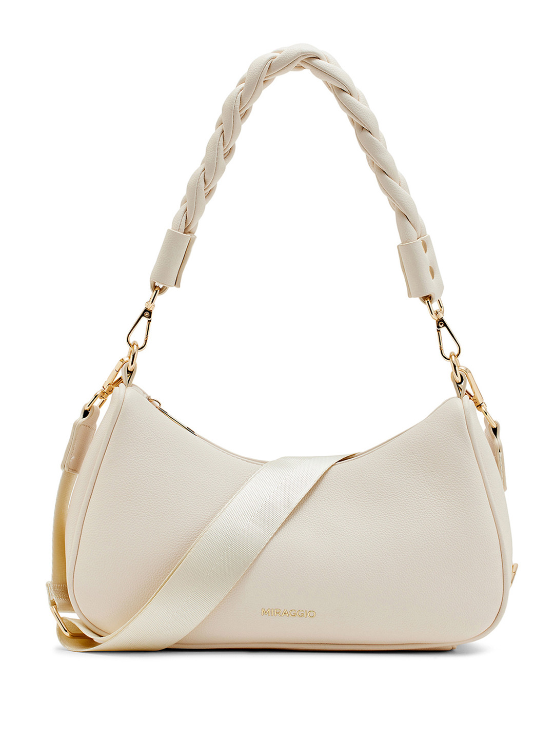 MIRAGGIO Gisele Hobo Bag with Crossbody Strap