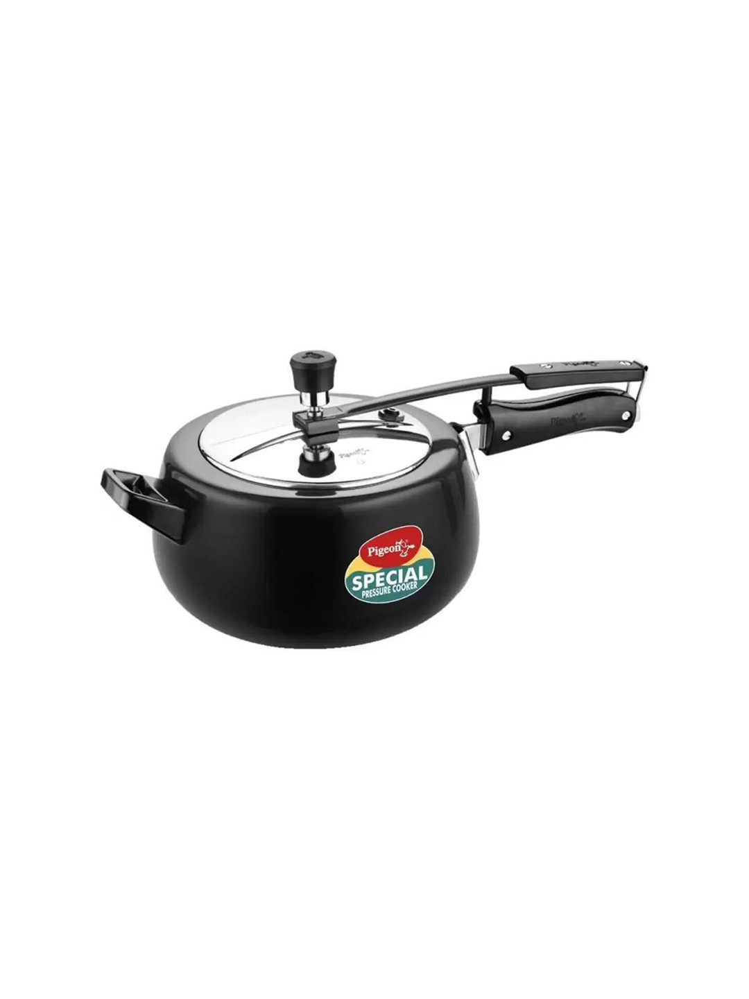 Pigeon Special Black Aluminium Induction Base Inner Lid Hard Anodized Pressure Cooker-5 L