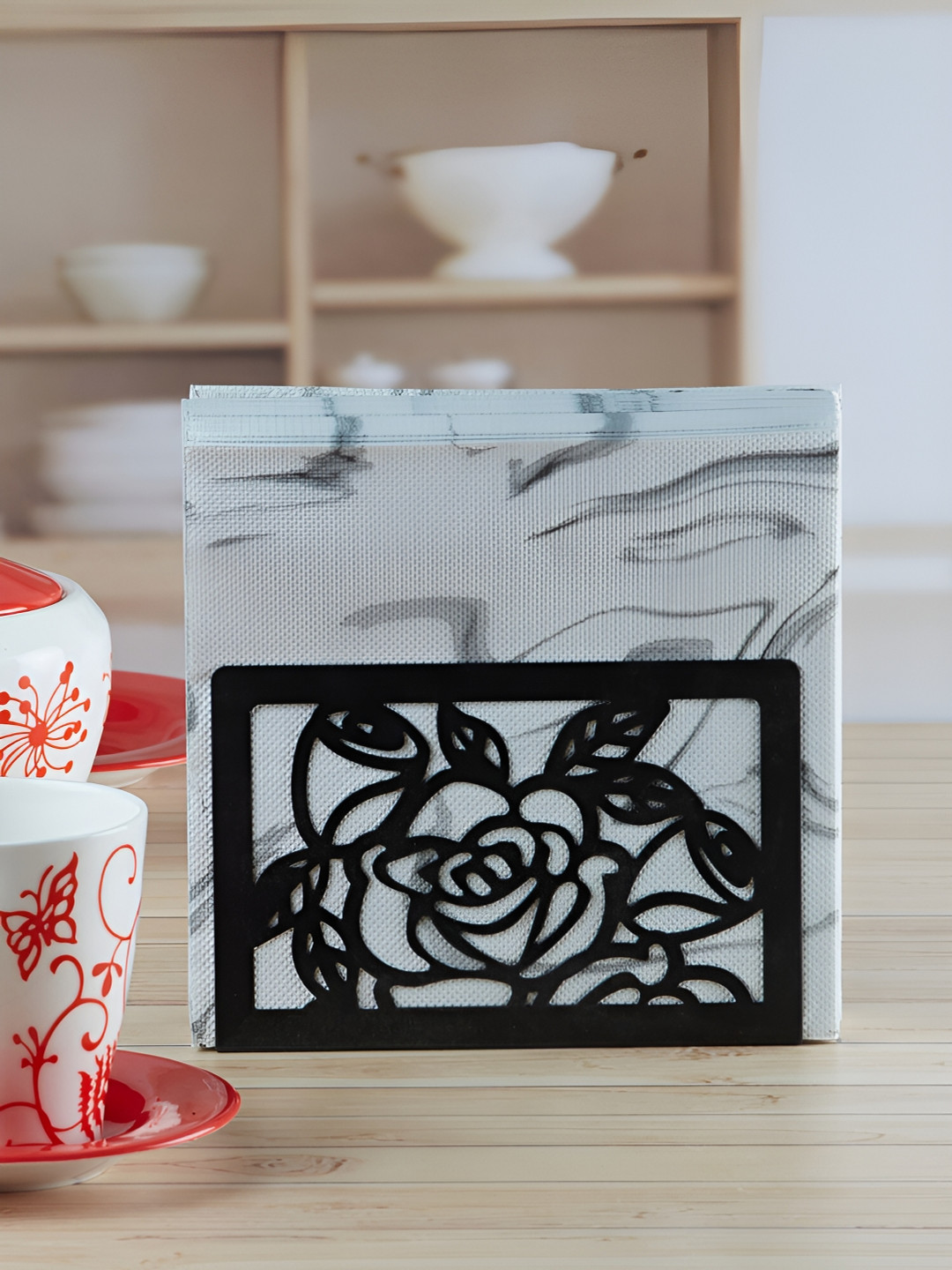 Kookee Black Freestanding Tissue Paper