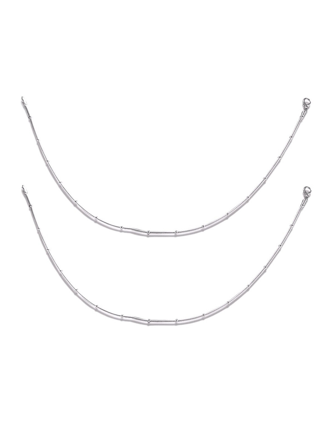 Taraash 925 Sterling Silver Chain Anklets