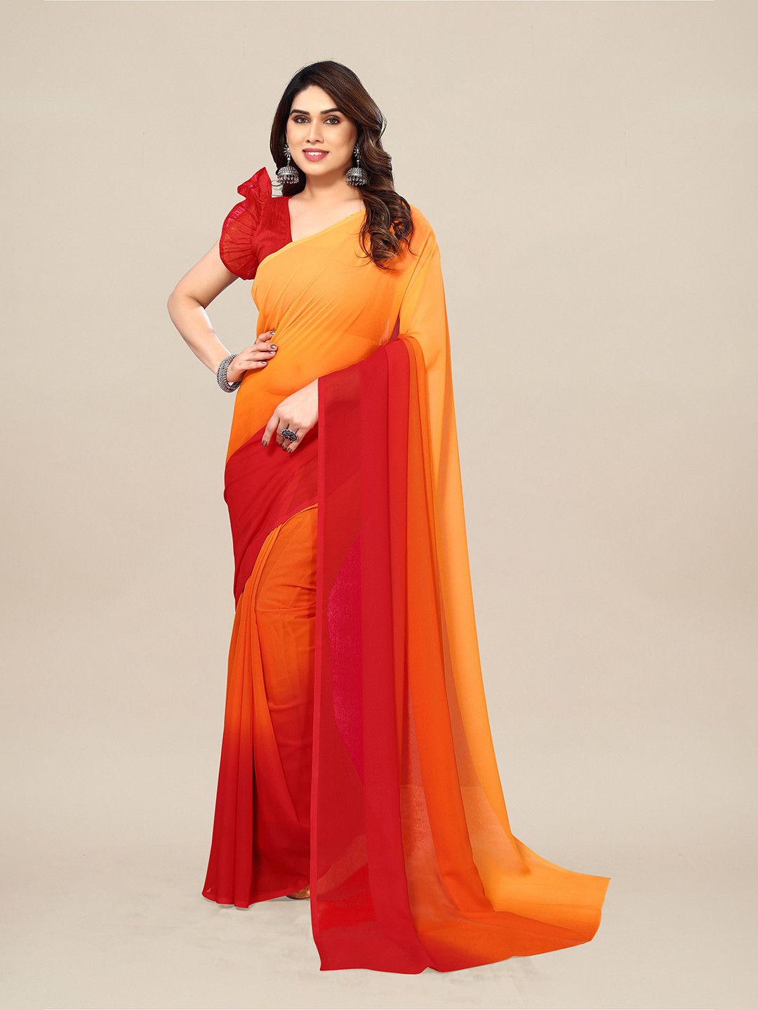 Moda Rapido Ombre Printed Pure Georgette Saree