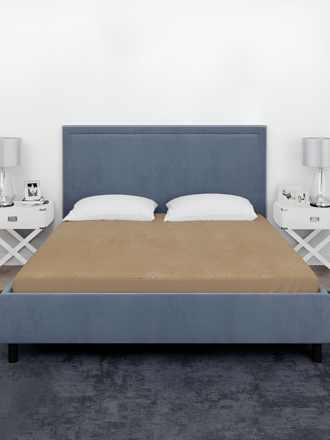 Magixy Beige Terry Water Resistant Mattress Protector