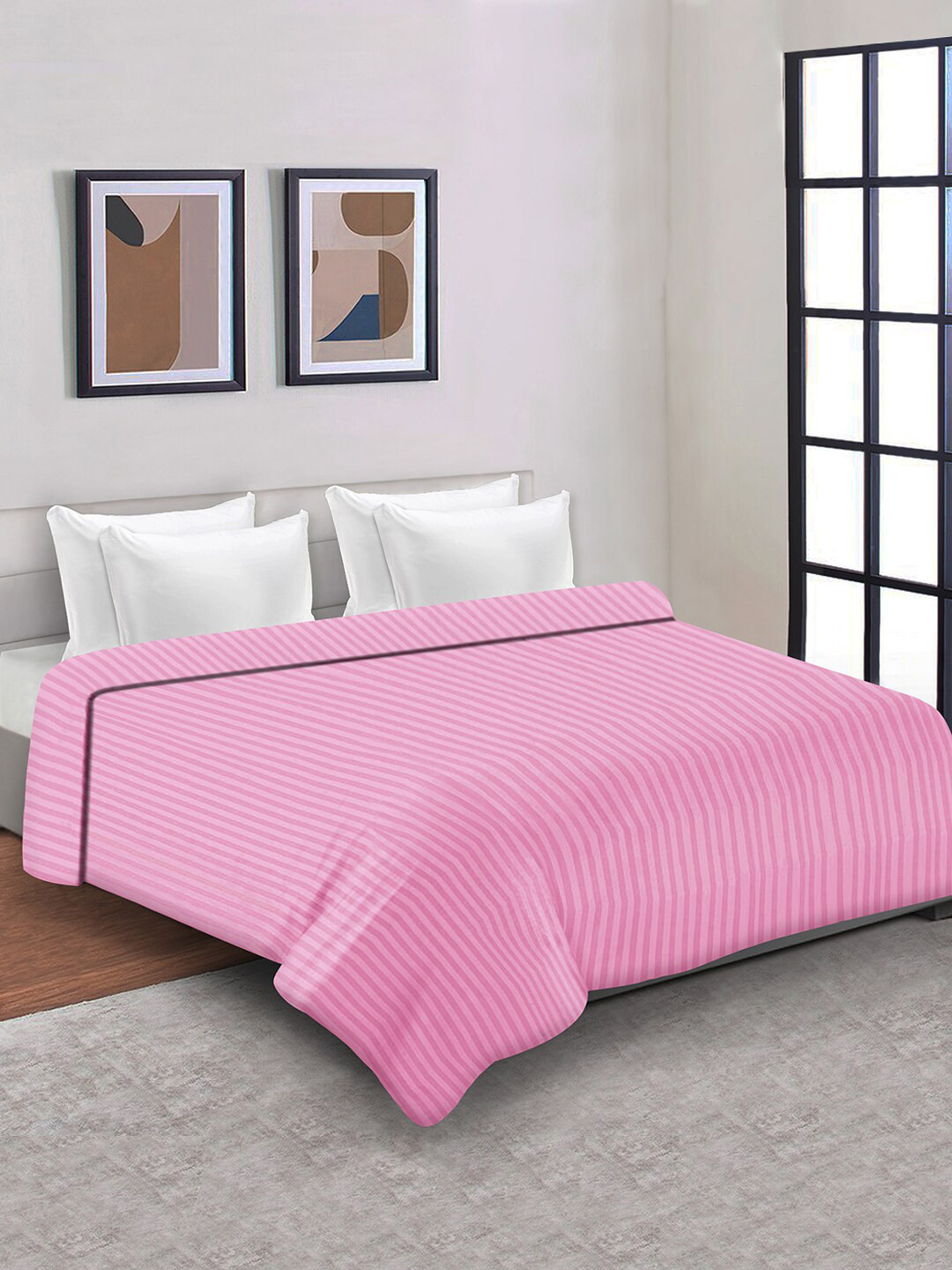 Aura Striped Mild Winter 150 GSM Double Bed Duvet