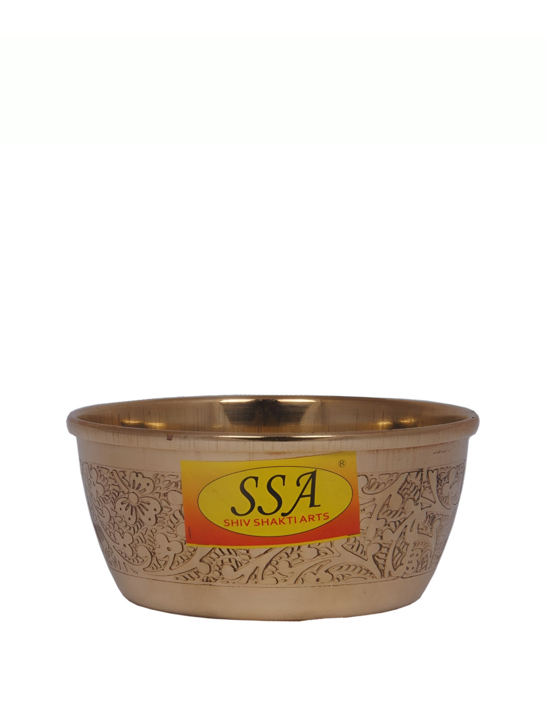 Shivshakti Arts Copper Toned Brass Glossy Bowl 120 ml