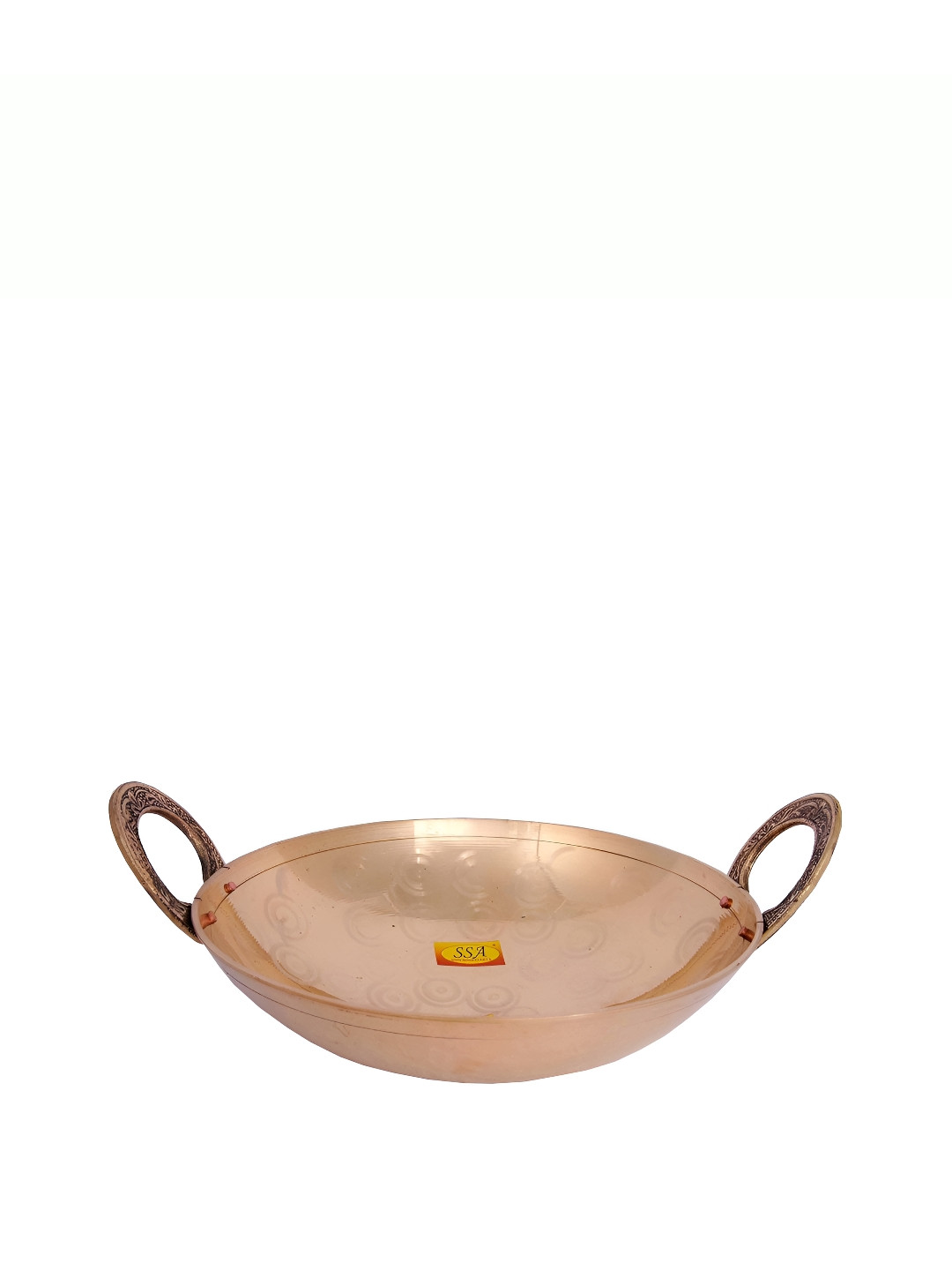 Shivshakti Arts Yellow Brass Kadhai