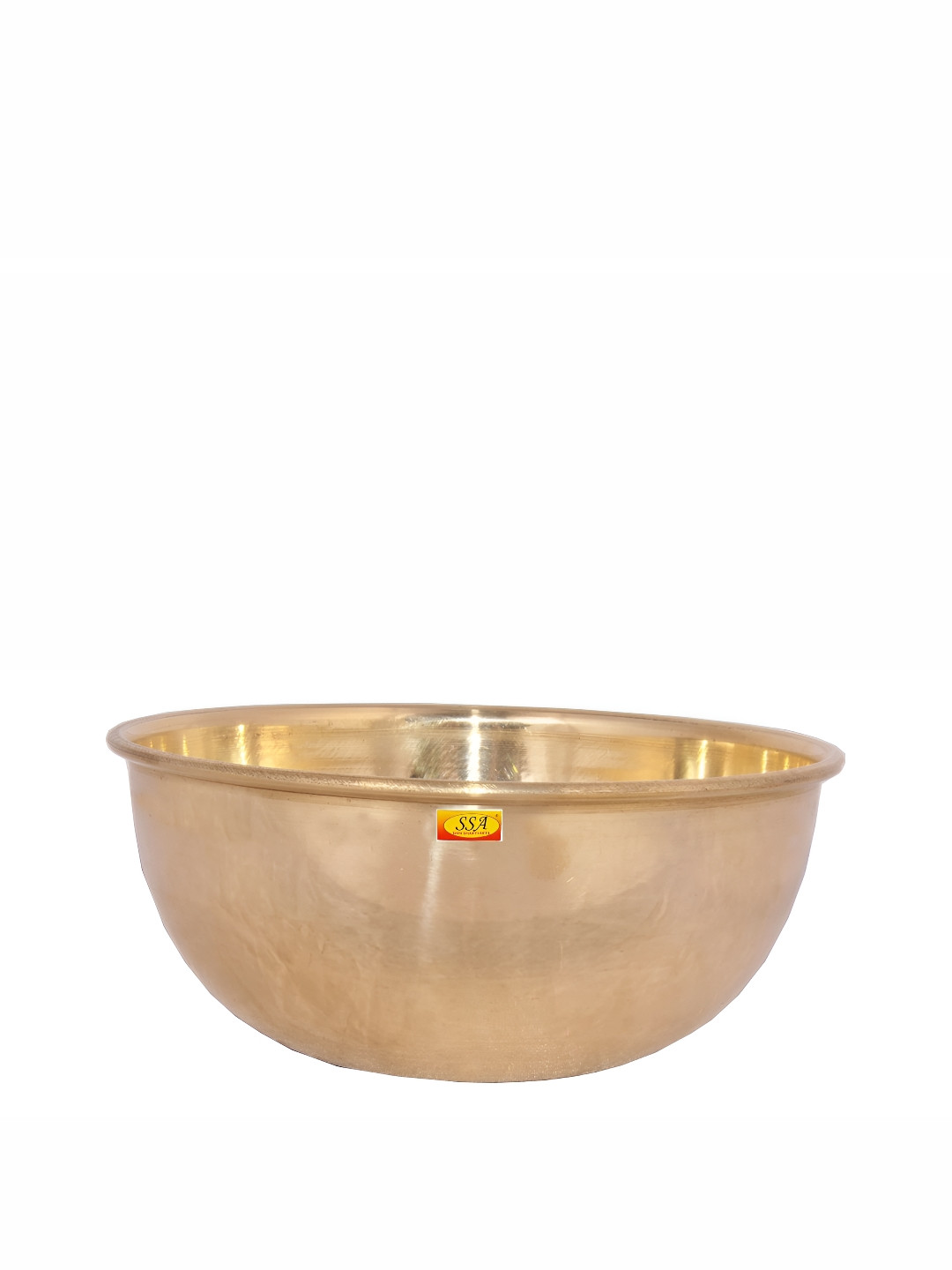 Shivshakti Arts Yellow Toned Glossy Brass Bowl 500 ML