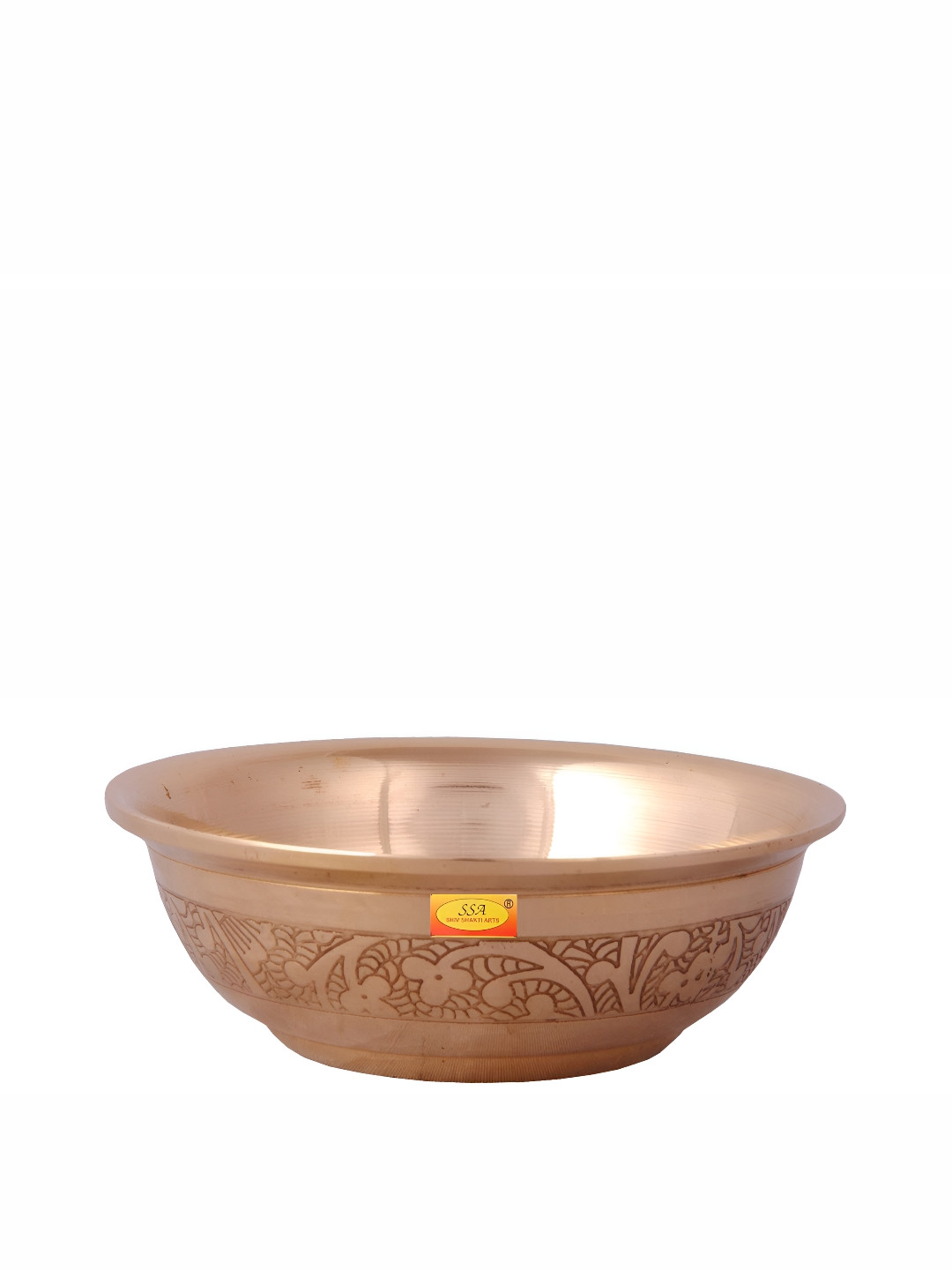 Shivshakti Arts Yellow Brass Pudding Bowl