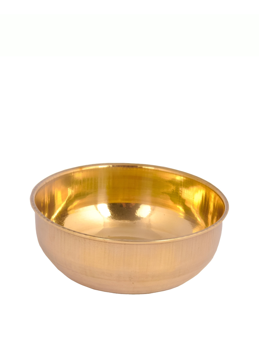 Shivshakti Arts Yellow 1 Pieces Glossy Brass Bowl