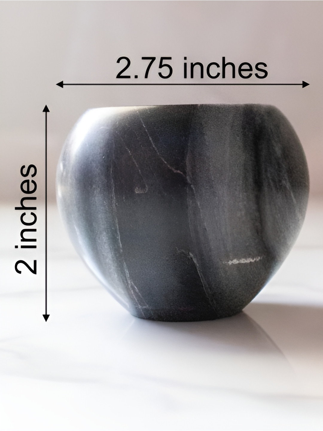 BYORA HOMES Grey Candle Holder