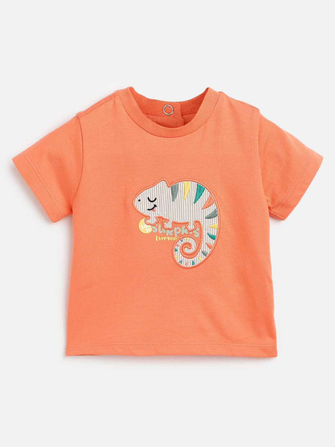 Chicco Infant Boys Animal Applique Detail Cotton T-Shirt