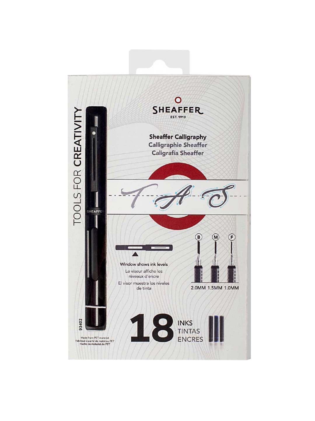 Sheaffer Black E93402 Mini Kit with Fine, Medium and Broad Nib Calligraphy Pen