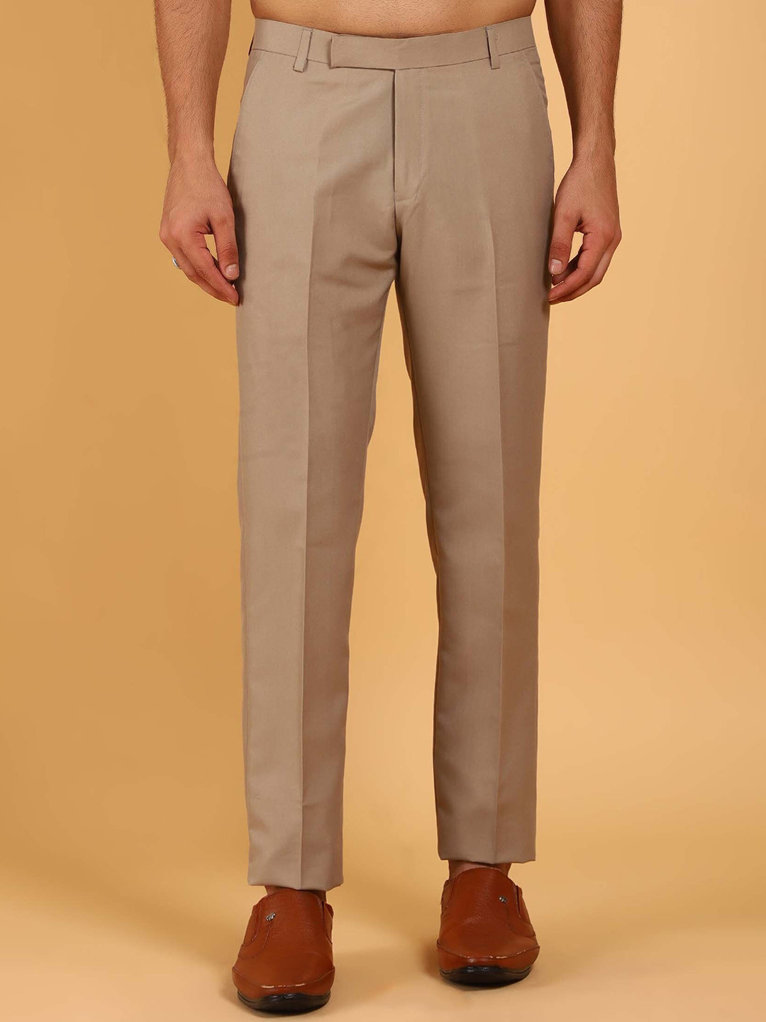 BLUEBIRD Men Classic Easy Wash Cotton Formal Trousers