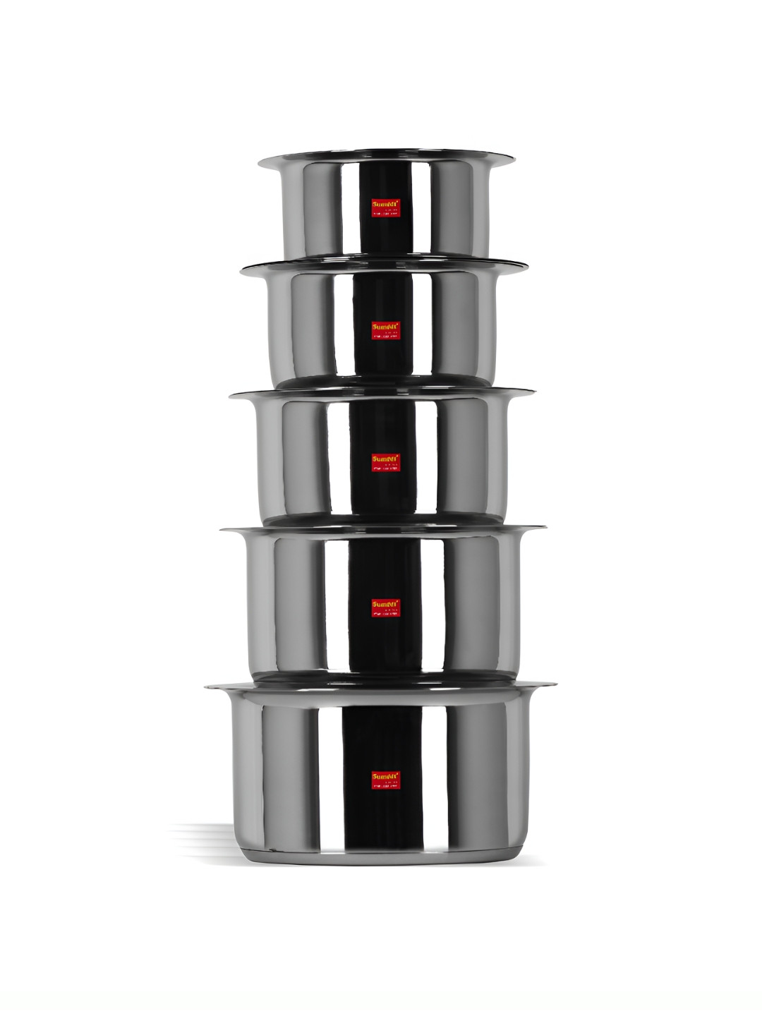 Sumeet 5 Pieces Stainless Steel Dishwasher Safe Tope