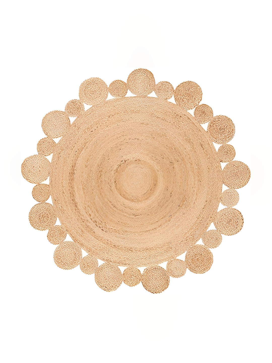 ABSTRACT INDIA Beige Handmade Hemp Carpet