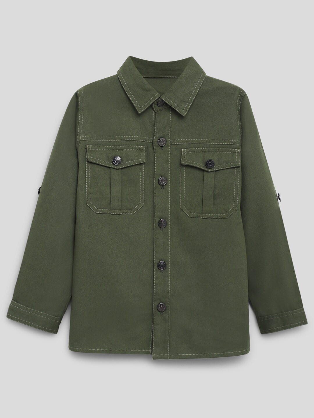 Somersault Boys Straight Twill Pure Cotton Shacket