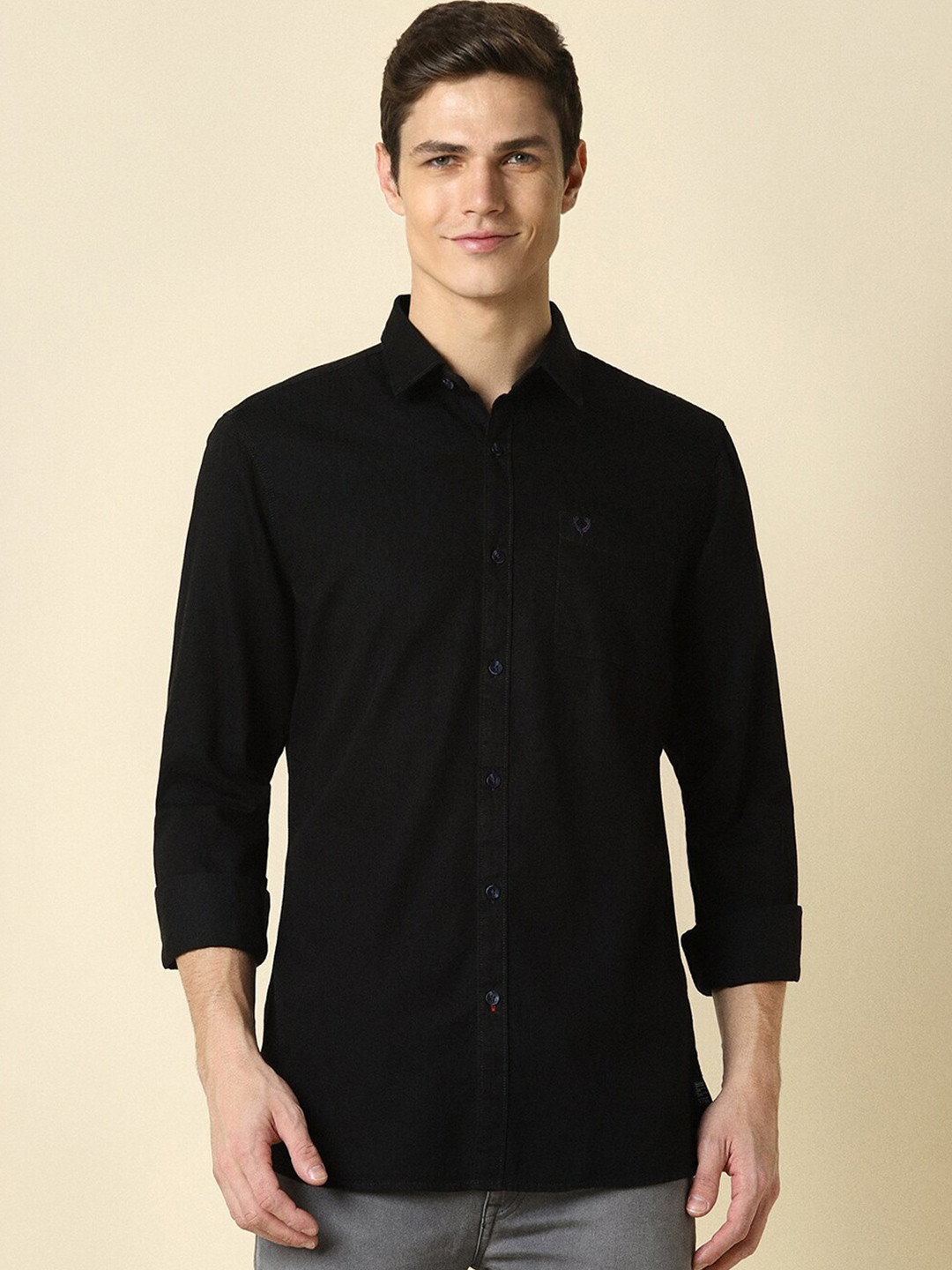 Allen Solly Custom Fit Long Sleeves Pure Cotton Casual Shirt