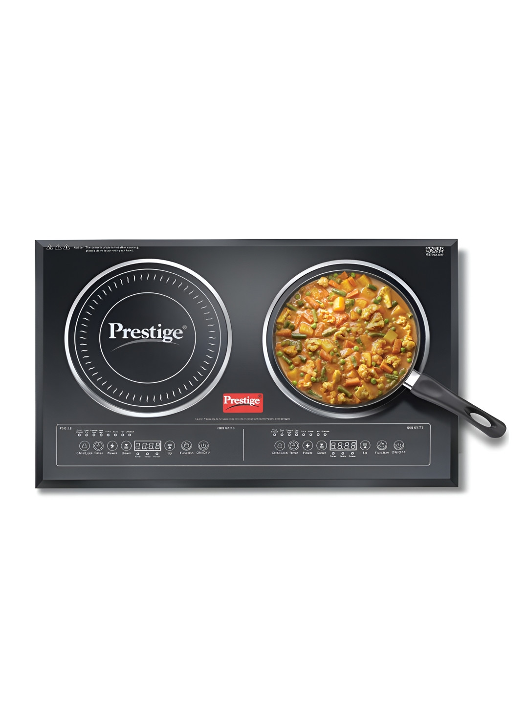 Prestige Black PDIC 3.0 Double Induction Cooktop-3200W