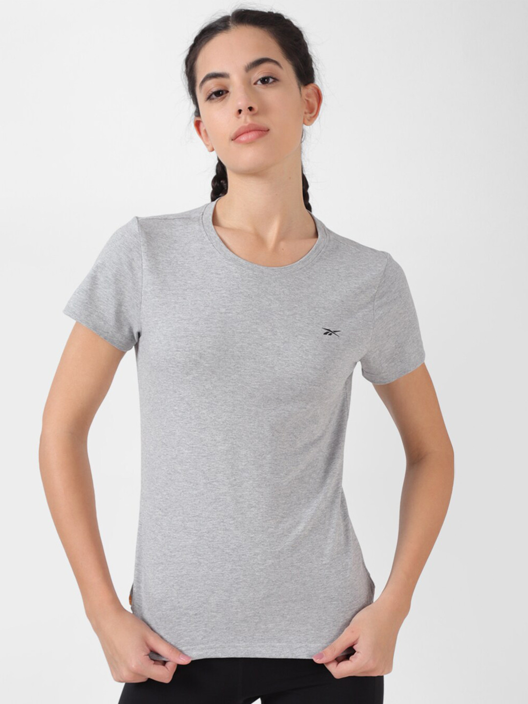 Reebok Yg Round Neck Slim-Fit Tee Tshirts