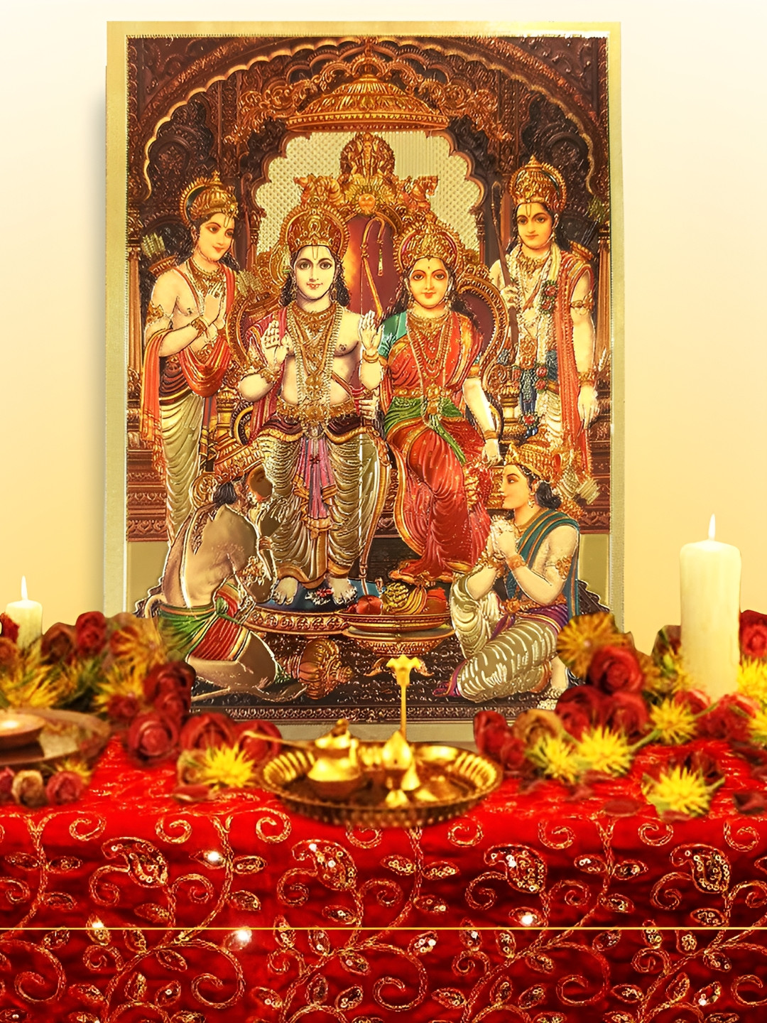 Hawai Ram Darbar Paper Wall Rectangle Photographs Wall Art - 6.8 x 4.9In