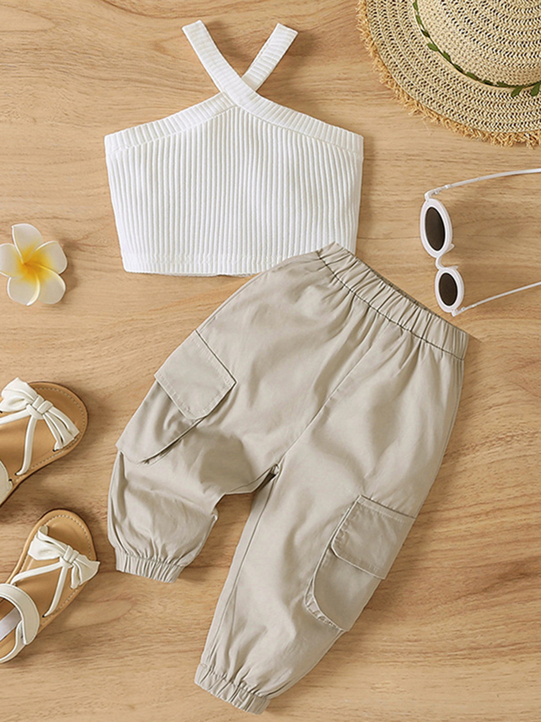 INCLUD Girls Khaki Top