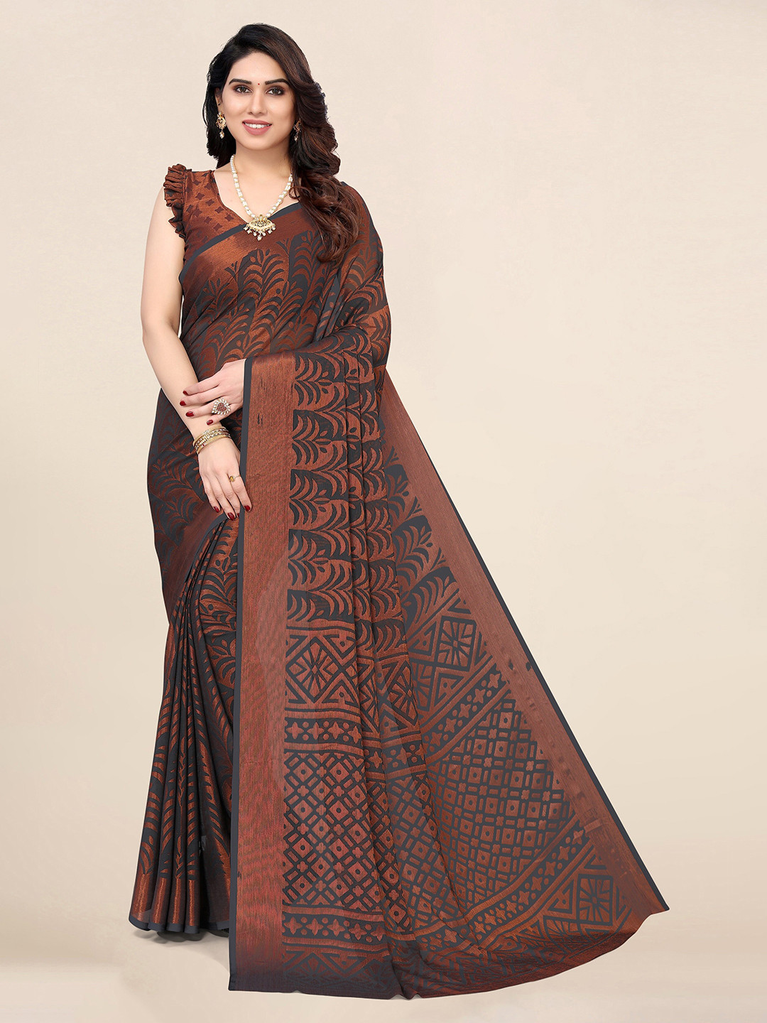 Winza Designer Poly Chiffon Designer Saree