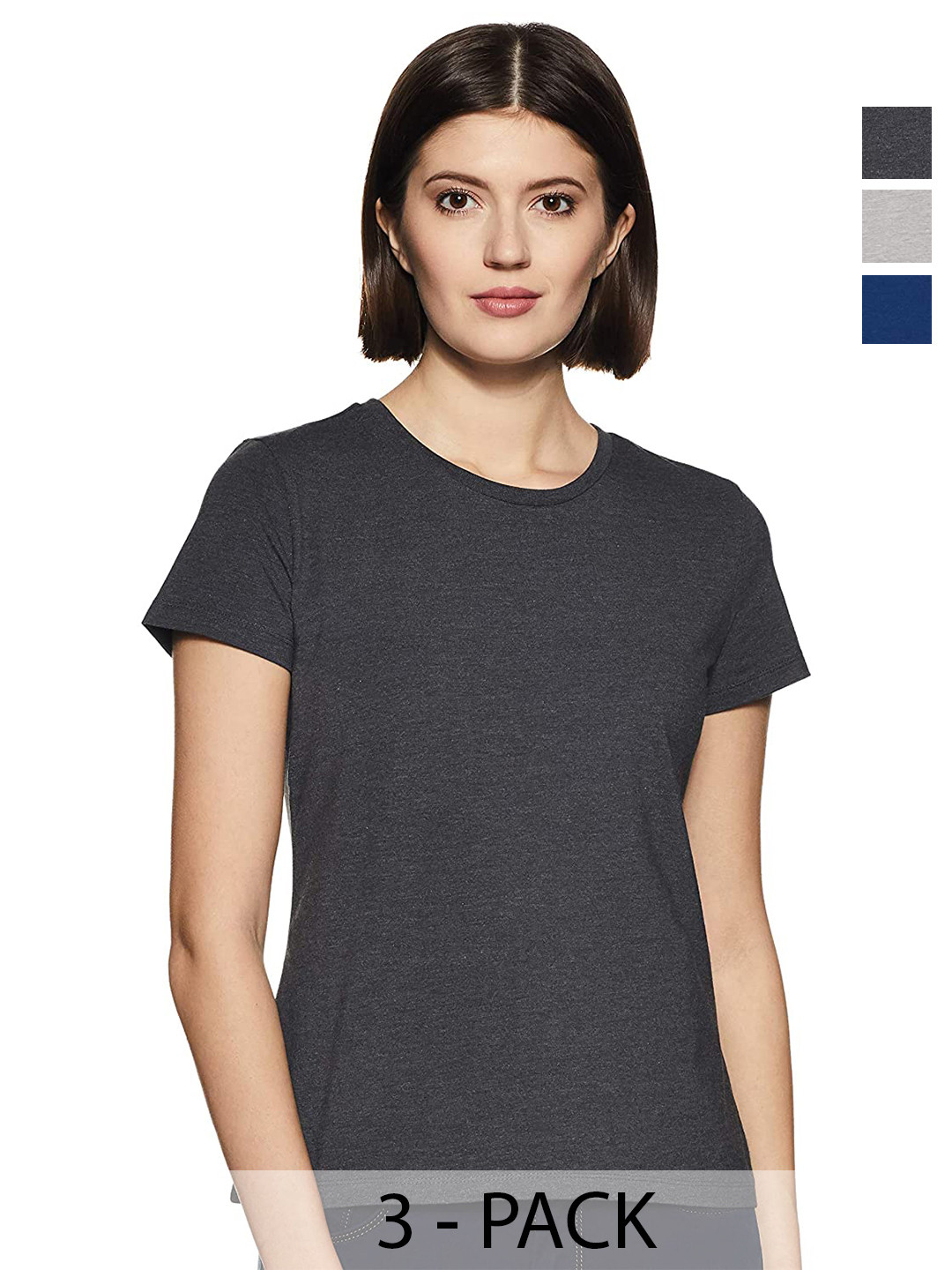 COLOR CAPITAL Pack Of 3 Casual Cotton T-shirt