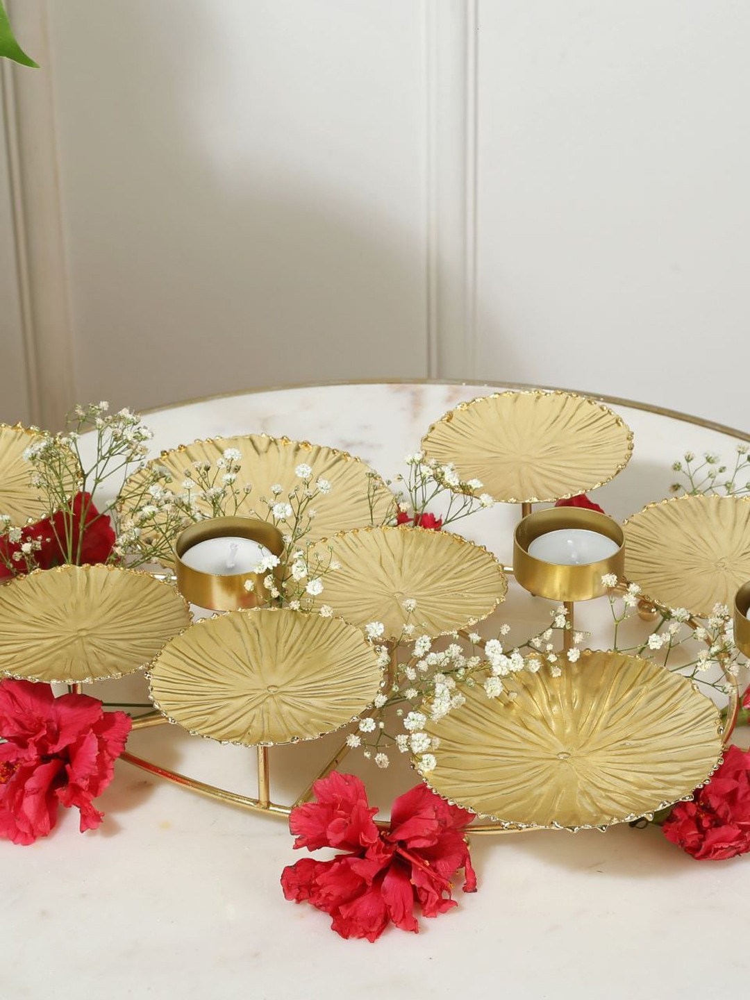 Mason Home Gold-Toned Candle Holder