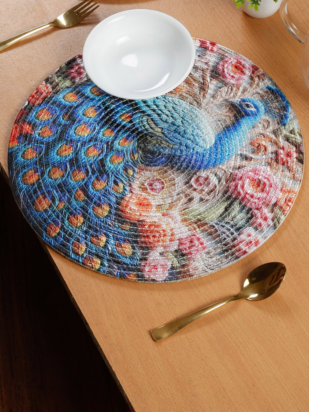 SOKNACK Blue & Pink Printed Table Placemats