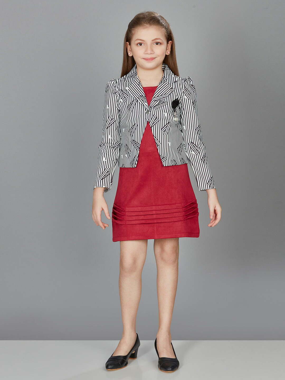 Peppermint Girls A-Line Dress With Jacket