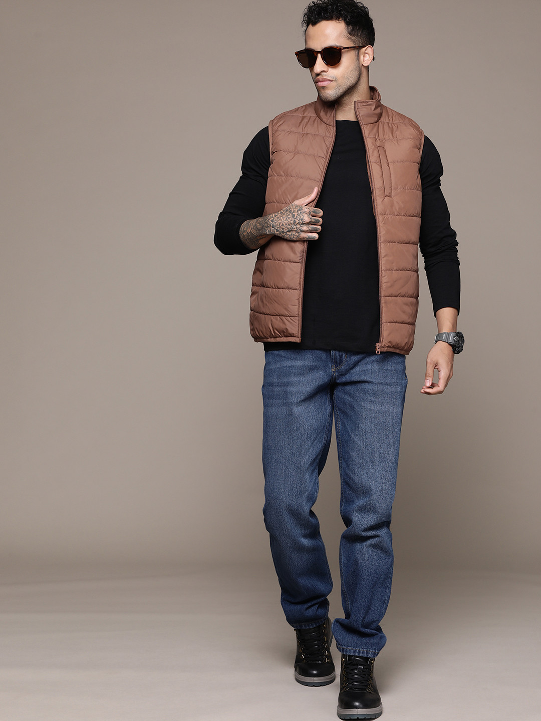 Roadster Men Lightweight Dri-FIT Puffer Jacket