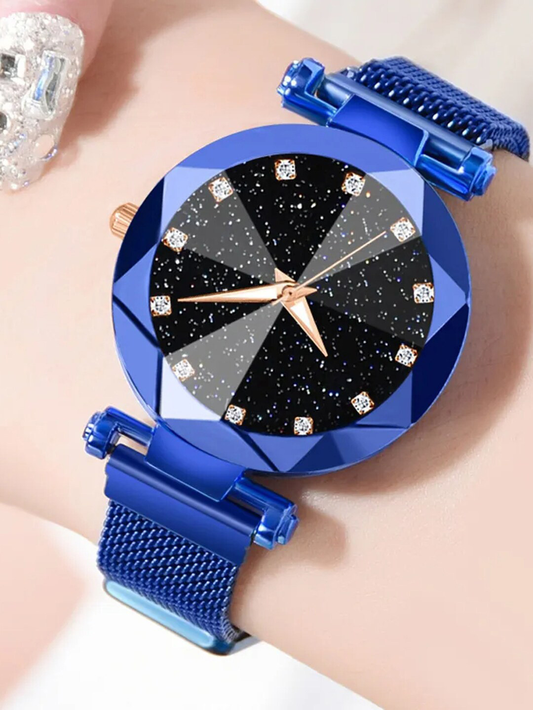 VAGHBHATT Women  Wrap Around Straps Analogue Automatic Watch CHN-Watch-BLU-A